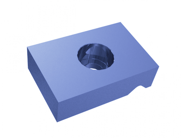 105x70x30 mm Fixing plate for Lindner Micromat