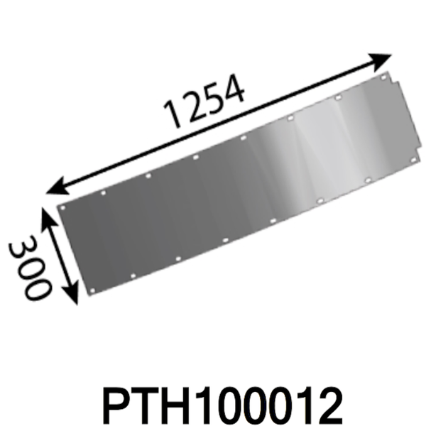1254x300x6  Wear-out metal sheet for blower tube for Pezzolato ®
