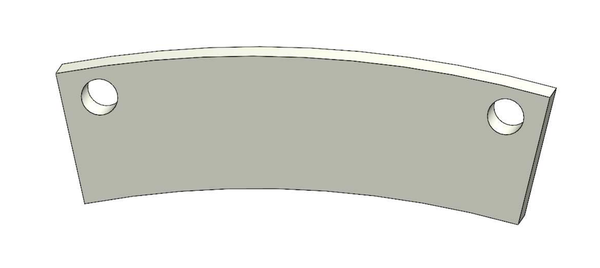242/214x65x20 mm segment typ 1 for Untha XR3000C (XC)