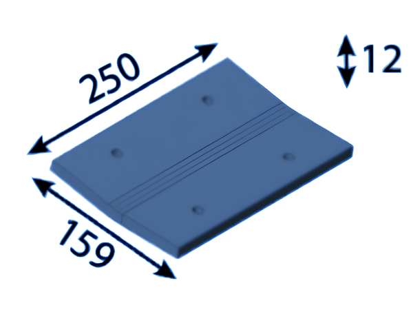 250x159x12 mm Fan wing changeable plate for Eschlböck ®