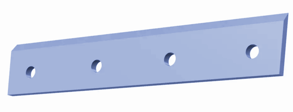 395,5x70x10 mm granulator knife for Dipre ®