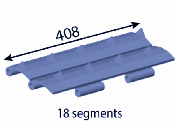 408 mm Conveyor belt for Heizohack ®