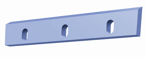 436x76x22 mm granulator blade for CMB - MS49