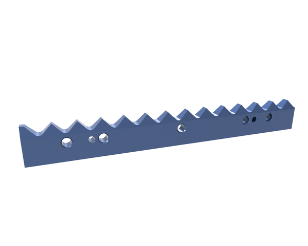 491,25x60x20,35 mm Stator knife for Untha LR 1400 L+R