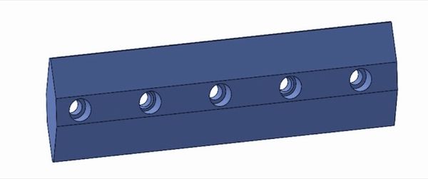 509x148x37,5 mm Clamping bar external for Vecoplan