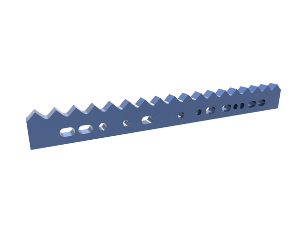 645x82,5x25 mm Stator knife for Untha MR2000