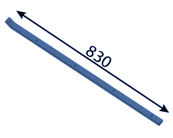 830 mm Conveyor belt side slider (set) for Eschlböck ®