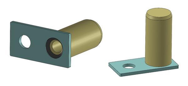 Cylinder support bolt for Lindner Fi25x138 mm