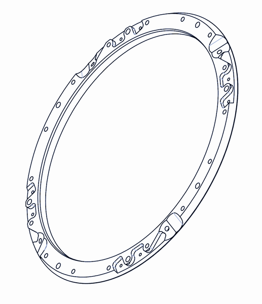 D643,5 left ring holder for  for Soderhamn ®
