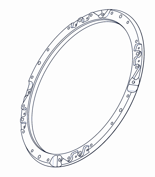 D643,5 right ring holder for  for Soderhamn ®