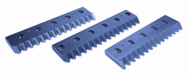 Set of 3 Counter knives for Vecoplan RG62 45Grooves